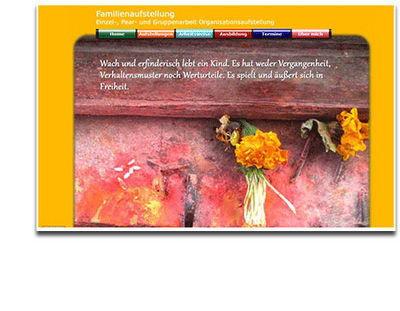 Screenshot Homepage familienaufstellung-gw.de